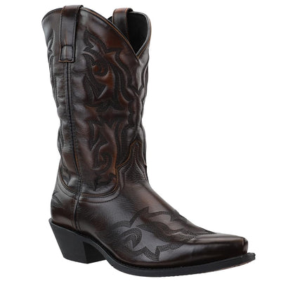 Dan Post Mens Hawk Embroidered Snip Toe Casual Boots Mid Calf - Brown - Size 9.5 D