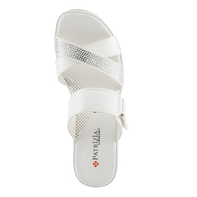 PATRIZIA Women's SCALAN Crystal-Adoed Slide Sandals White EU 42 / US 10.5-11