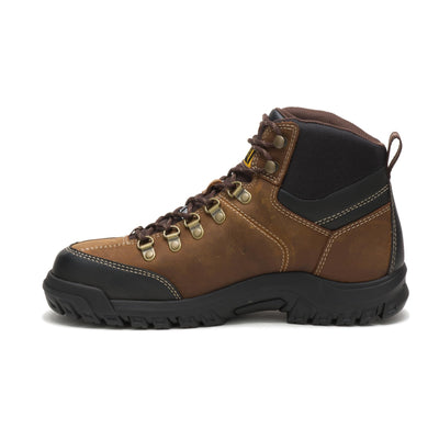 Cat Footwear Men's Threshold Waterproof Steel Toe Work Boot, Real Brown, 10 Wide