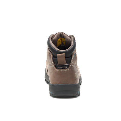 Cat Footwear Women's Mae Waterproof Steel Toe Work Boot, Bay Leaf, 9