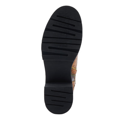 Spring Step L'Artiste Branchout Women's Floral Bootie - Handpainted & Printed Designs, Standout Statement Shoes Camel Multi EU 35 / US 5
