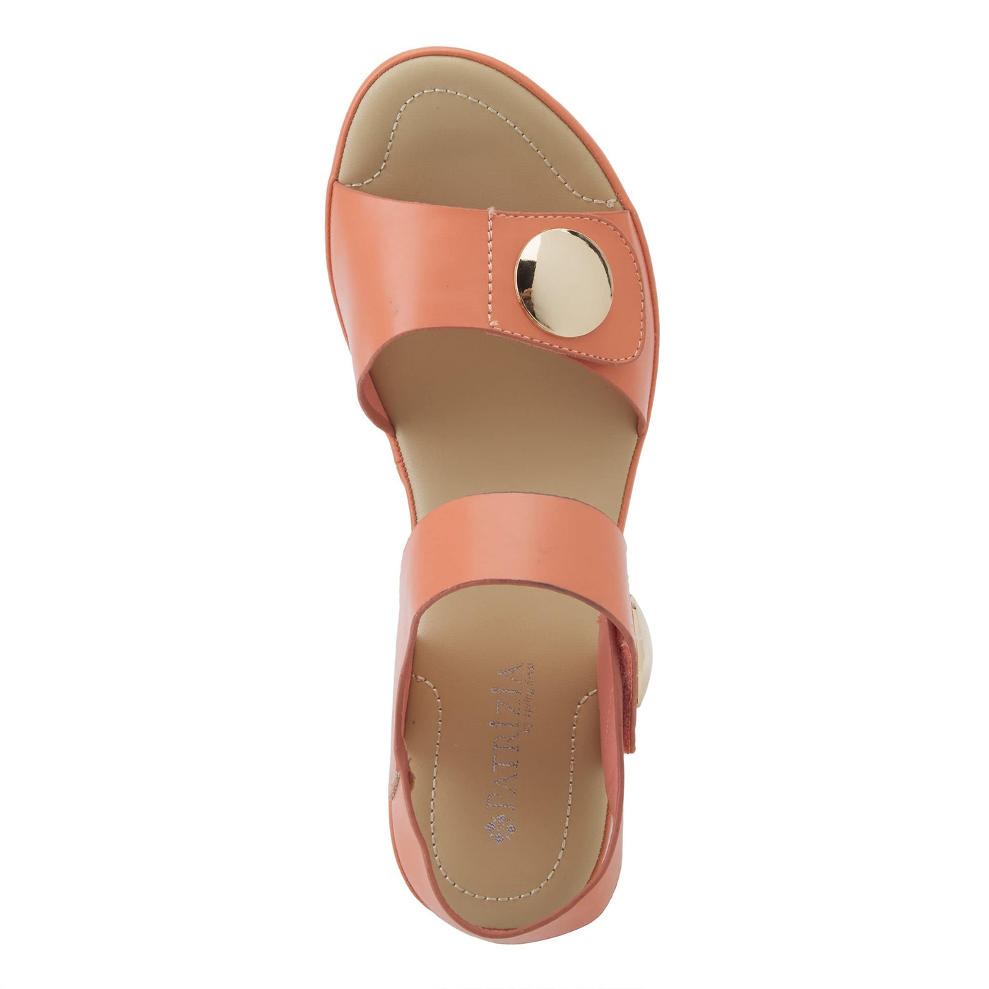 PATRIZIA Spring Step Dade Sandals for Women - Ladies Casual Platform Sandal with Hook and Loop - Slip-On Womens Sandals for Any Event - Peach EU 40 / US 9