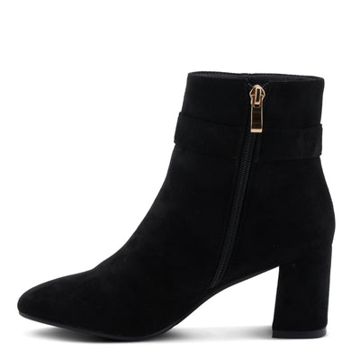 PATRIZIA Women's Tanwyn Classical Boots with Jeweled Ornament and Chunky Heels Black EU 37 / US 6.5-7