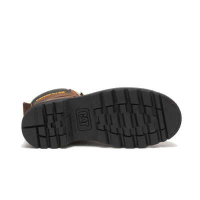 Cat Footwear mens Second Shift Steel Toe Work Boot, Dark Brown, 8.5 US