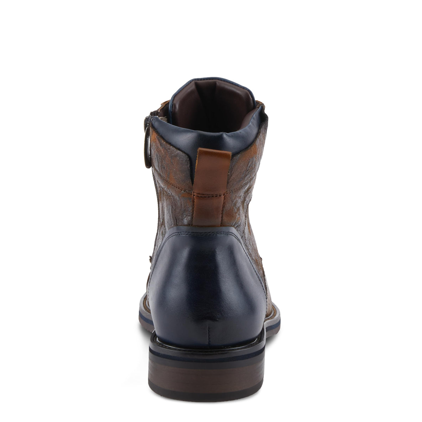 Spring Step L'Artiste Larry Men's Fashion Boot - Bold Mix of Prints, Lasting Comfort, Standout Style Brown Multi EU 43 / US 9.5-10