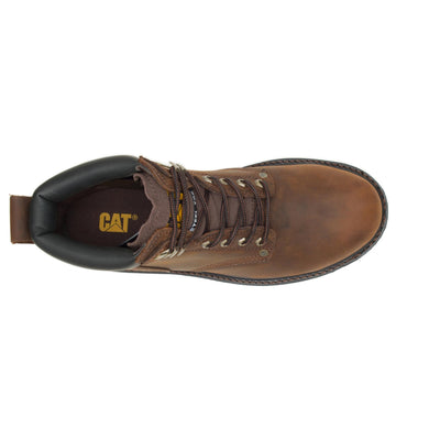 Cat Footwear mens Second Shift Steel Toe Work Boot, Dark Brown, 8.5 US