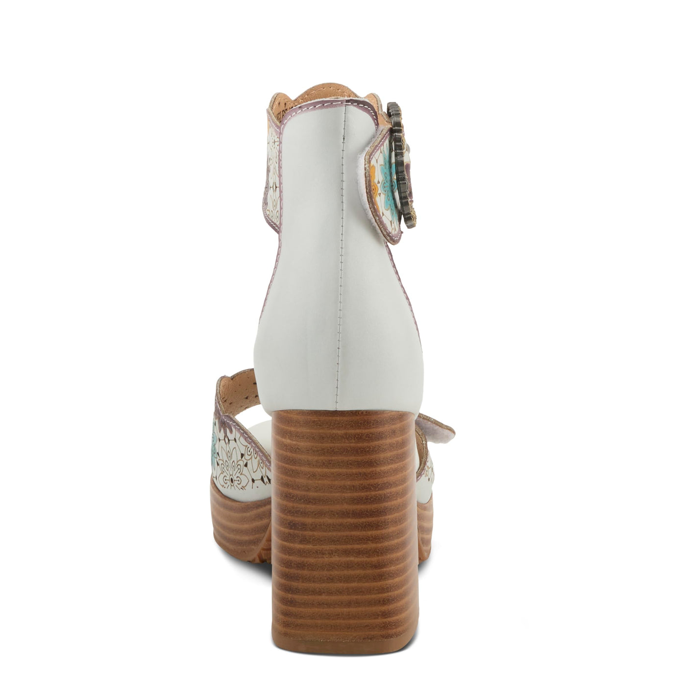 L'Artiste by Spring Step Women's Bangles Sandal, White Multi, 7.5-8