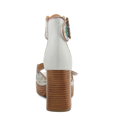 L'Artiste by Spring Step Women's Bangles Sandal, White Multi, 7.5-8