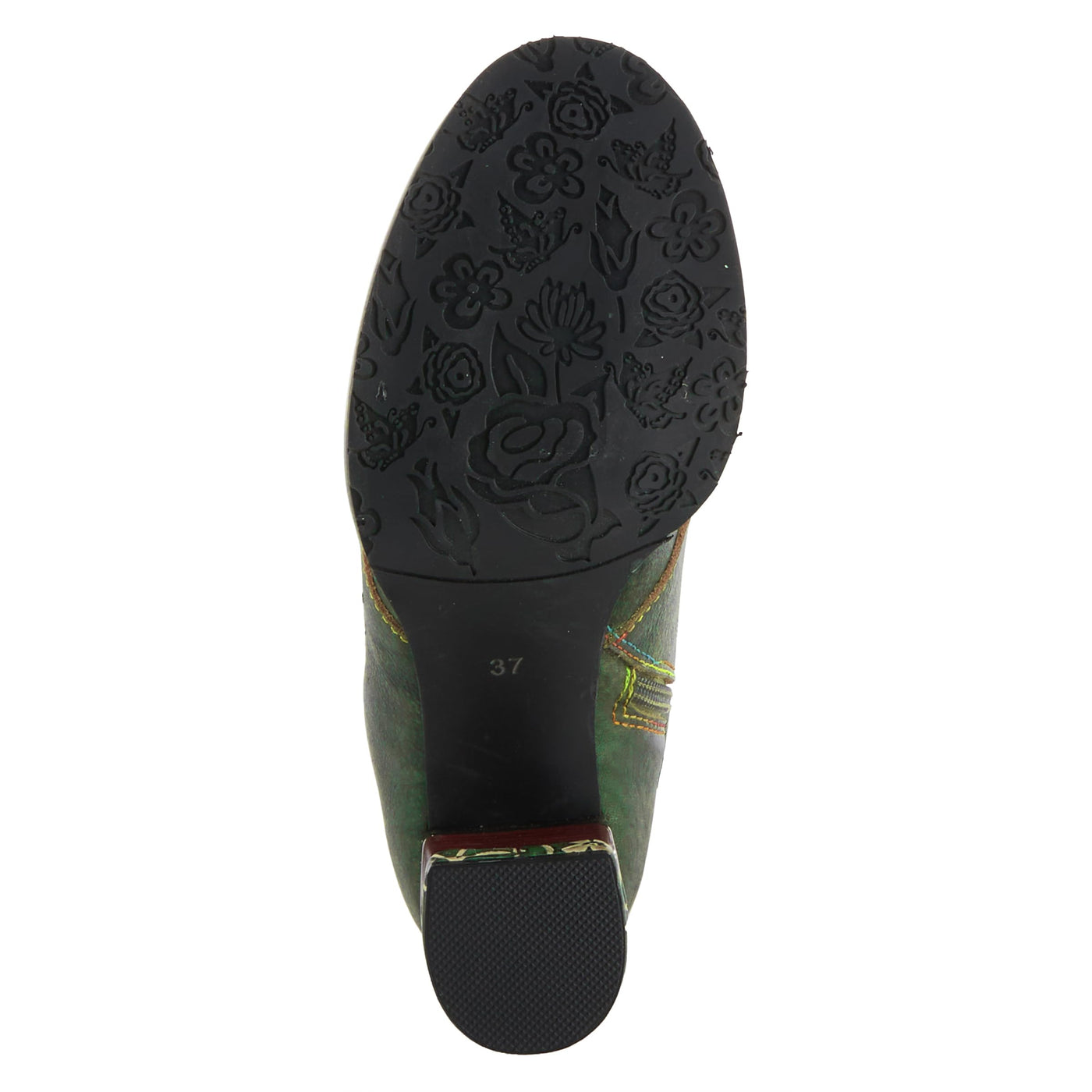 Spring Step L'Artiste Women's Maleeka Leather Mid Calf Boot Green Multi EU 37 / US 6.5-7