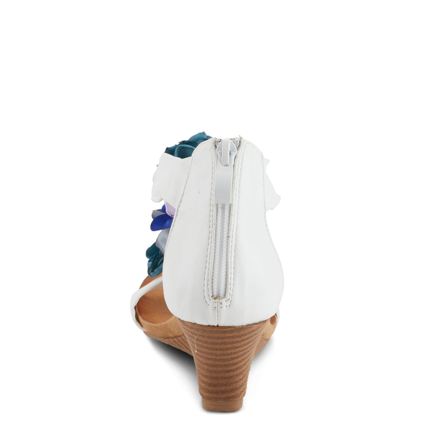 PATRIZIA Women's Begonia T-Strap Wedge Sandal White Multi EU 39 / US 8.5