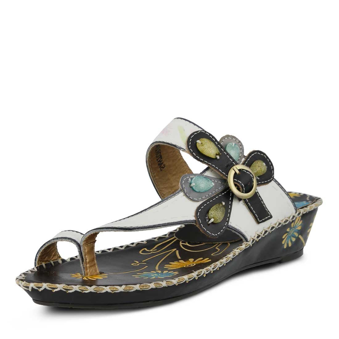 Spring Step L`Artiste Women's Santorini Slide Sandal White EU 35 / US 5