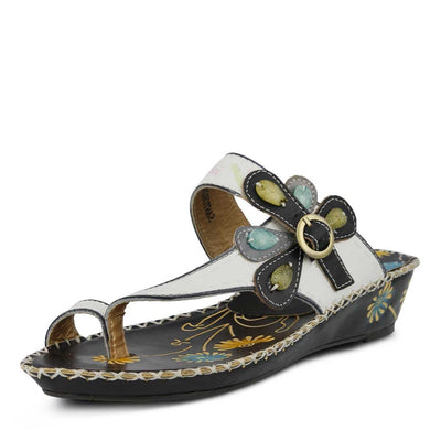 Spring Step L`Artiste Women's Santorini Slide Sandal White EU 35 / US 5