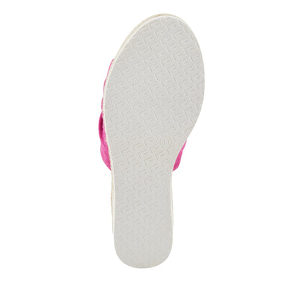PATRIZIA Women's BELLALUCE Slide Wedge Sandals Hot Pink EU 37 / US 6.5-7