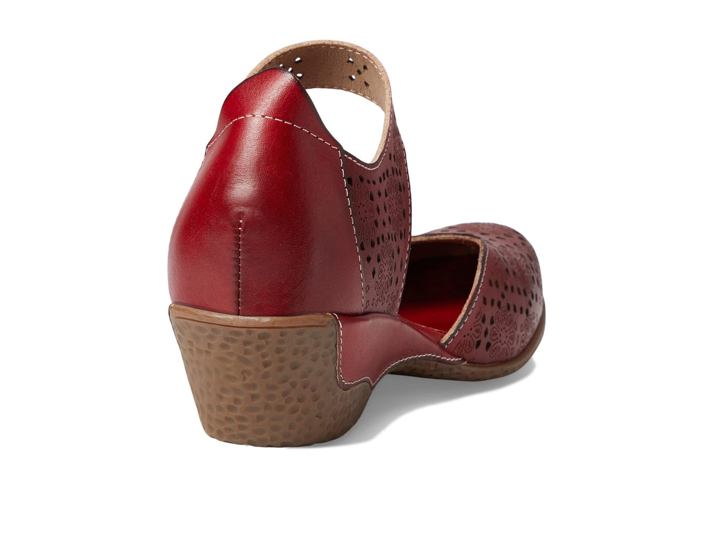 Spring Step L'Artiste Women's Americana Wedge Mary Jane Shoe Red EU 40 / US 9