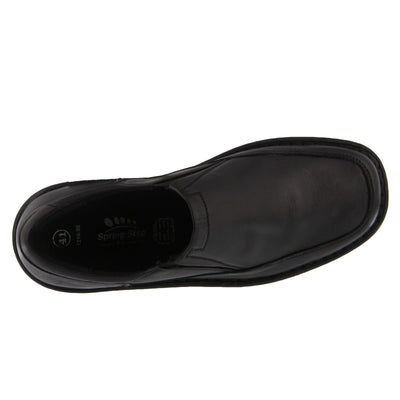 Spring Step mens Enzo Loafer Flat, Black, 9.5-10 US