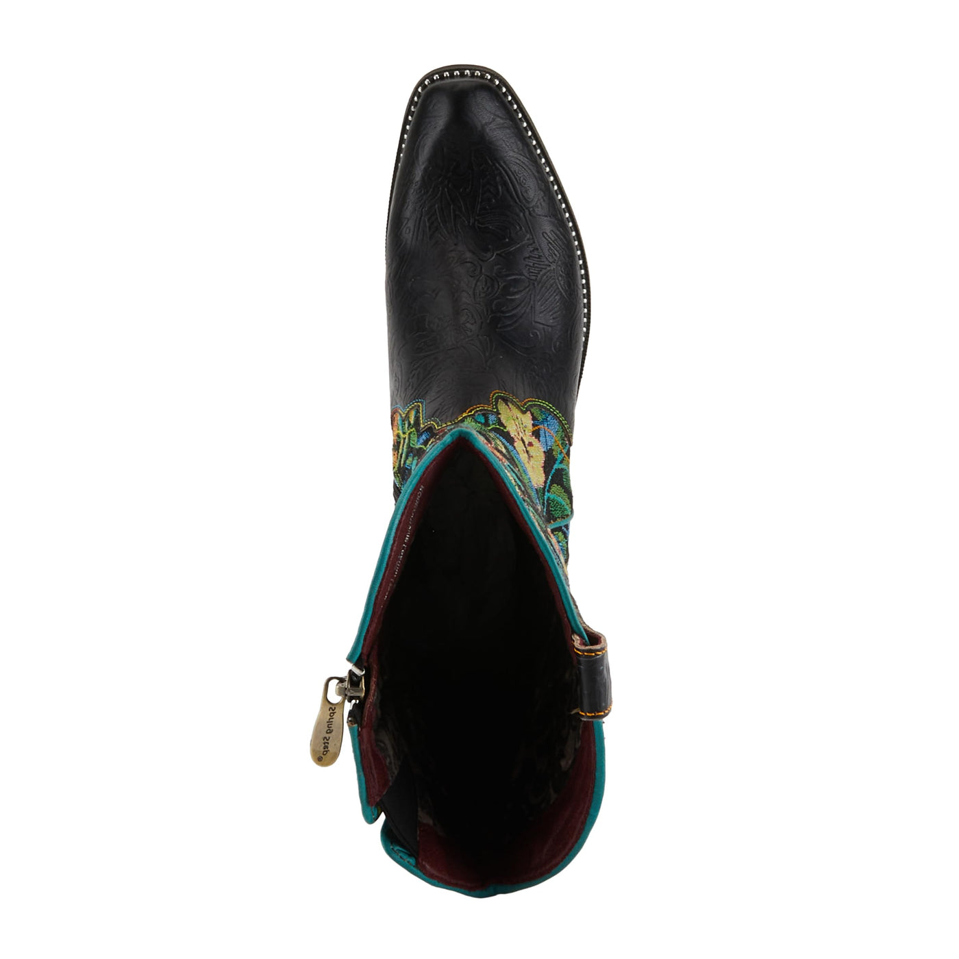 Spring Step L'Artiste Women's Rodeoqueen Leather Tall Boot Black Multi EU 40 / US 9