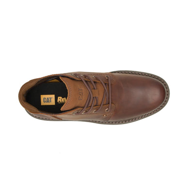 CAT Footwear Covert Mid Waterproof Fashion Boot, Mens Leather Brown, 9