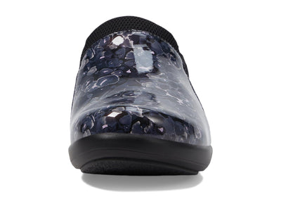 Alegria Duette - Stylish and Supportive Women's Nursing Shoe for All-Day Comfort - Nursing and Healthcare Professionals Poppy Pop Black Comfort Vegan Sporty Slip On Nurses Clog Shoes 9 M US