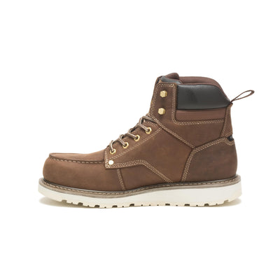 Cat Footwear Calibrate Steel Toe Construction Boot, Mens Khaki, 10