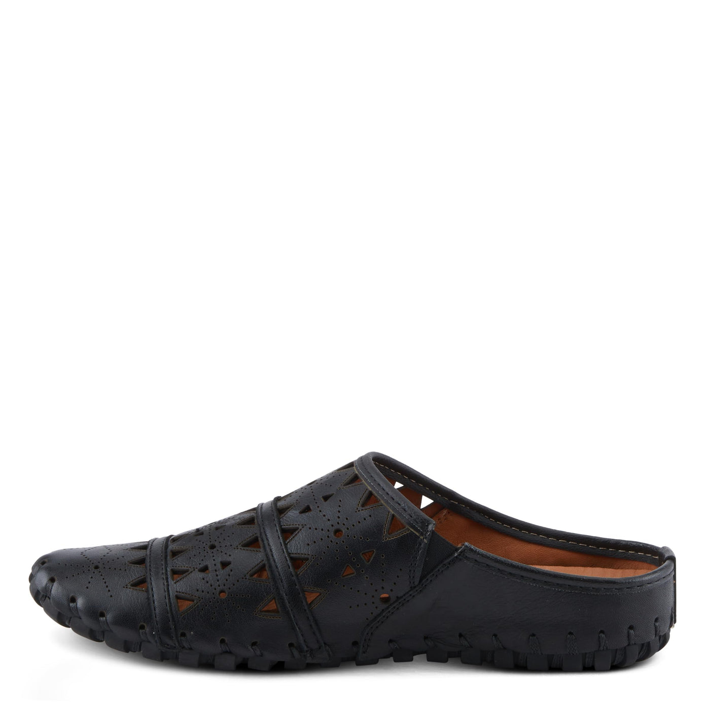 Spring Step Fusalide Slip-On Shoes for Womens - Comfortable Slip-On Shoes with Rubber Outsole - Casual Leather Clogs for Women - Black EU 37 / US 6.5-7