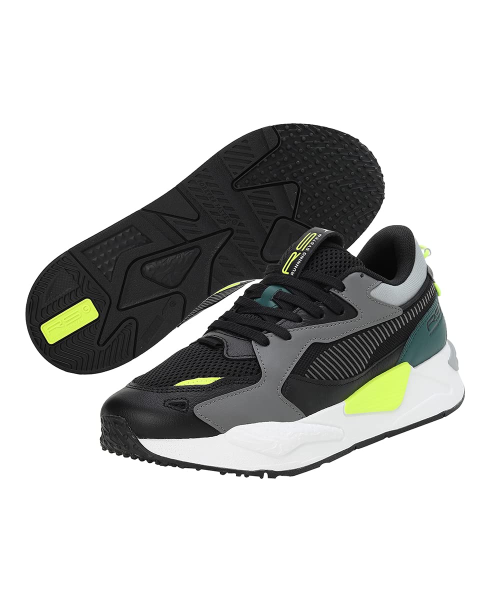 PUMA Unisex Sneaker, Black, 10 US Men