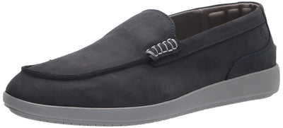 Hush Puppies Men's Finley Loafer, Navy Nubuck, 7