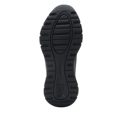 Alegria Women's Rize ReBounce Collection Lightweight Knit Upper Athletic Shoes Black 8 M US