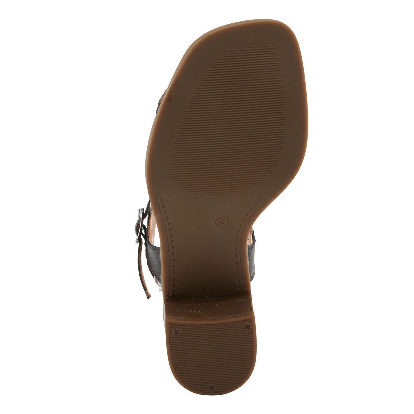 Spring Step NIFONA Women's Embossed Leather Sandals with Cushioned Footbed and Stacked Heel