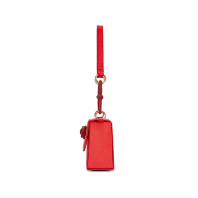 Lady Couture AMY Rhinestone Bow Handbag, Red