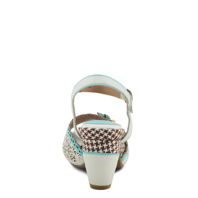 L'Artiste by Spring Step Women's Miabella Sandal, White Multi, 7.5-8