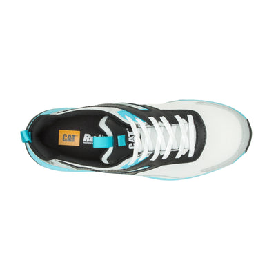 Caterpillar Streamline Runner Carbon Composite Toe Work Shoe Men Bright White/Blue