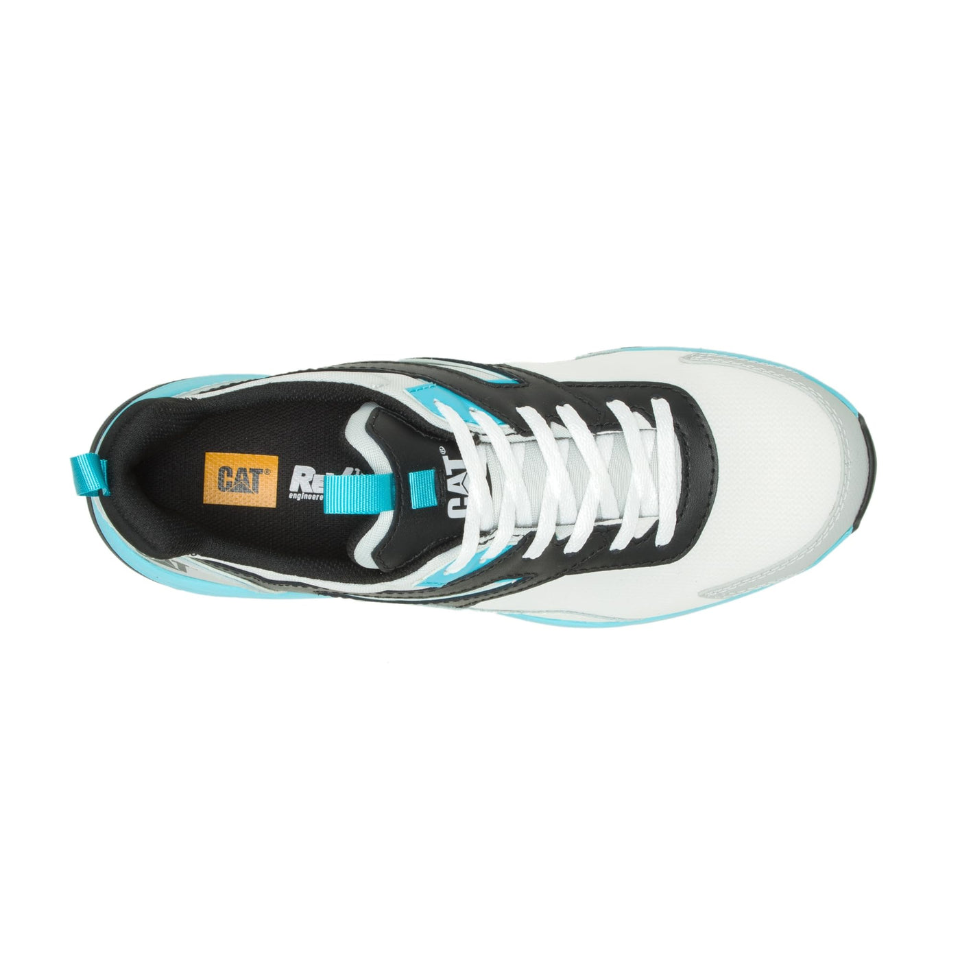 Caterpillar Streamline Runner Carbon Composite Toe Work Shoe Men Bright White/Blue