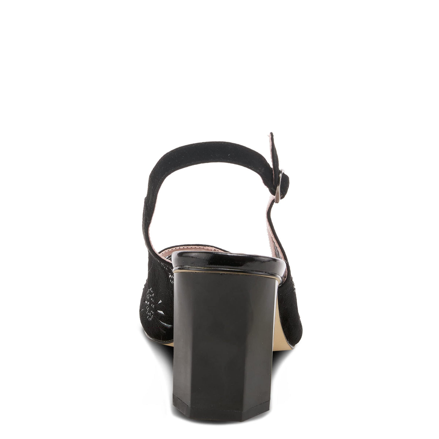 Azura Women's Engagement Heeled Sandal, Black Suede, 6.5-7