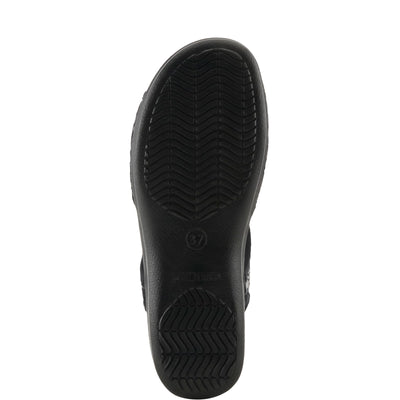 Flexus Nyaman Pindott Slingback Sandals for Women | Lightweight, Adjustable and Iridescent Women's Footwear for All Day Comfort, Made in Italy BLACK EU 38 / US 7.5-8