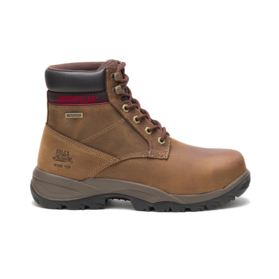 Cat Footwear Women's Dryverse 6" Wp Construction Boot, Dark Beige, 7.5