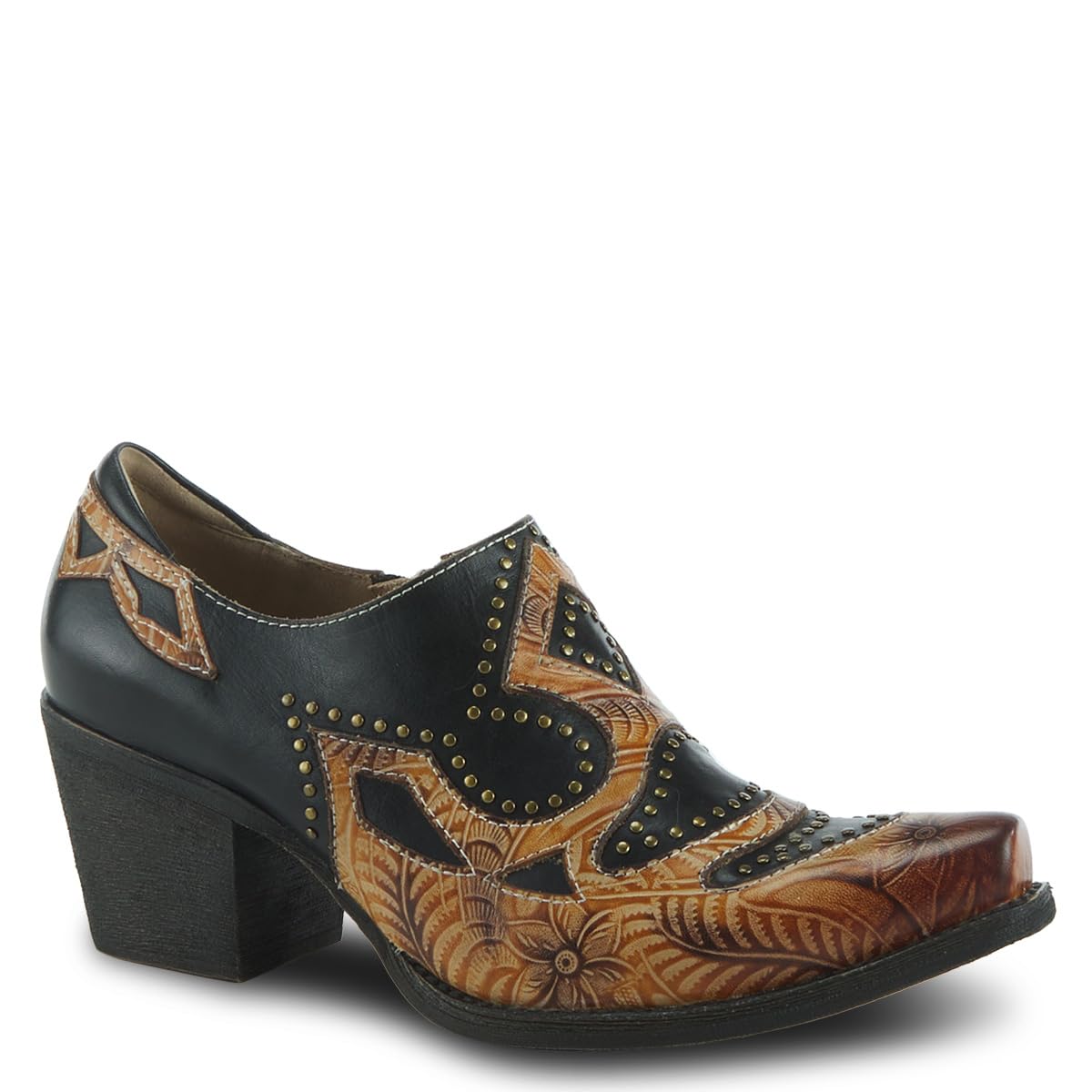 Spring Step L'Artiste Women's Zappa Leather Shootie Black Multi EU 39 / US 8.5