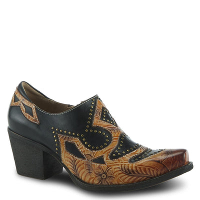 Spring Step L'Artiste Women's Zappa Leather Shootie Black Multi EU 39 / US 8.5