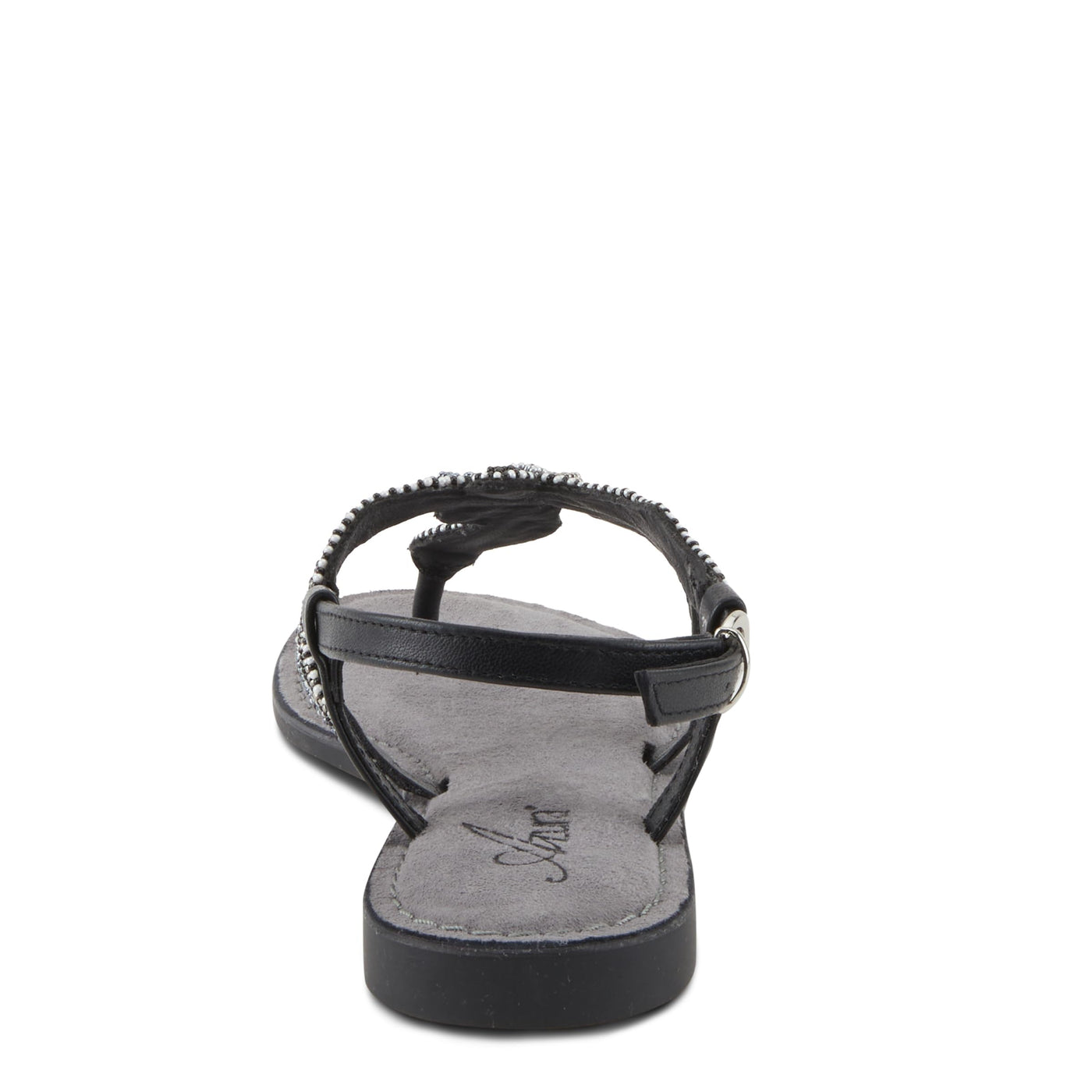 Azura Women's Cartwheel Gladiator Flat Sandal with Jewels and Crystals