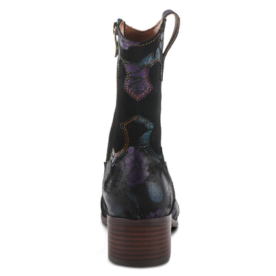 L'Artiste by Spring Step Women's Lady Luck Western Boot, Purple Multi Suede, 5