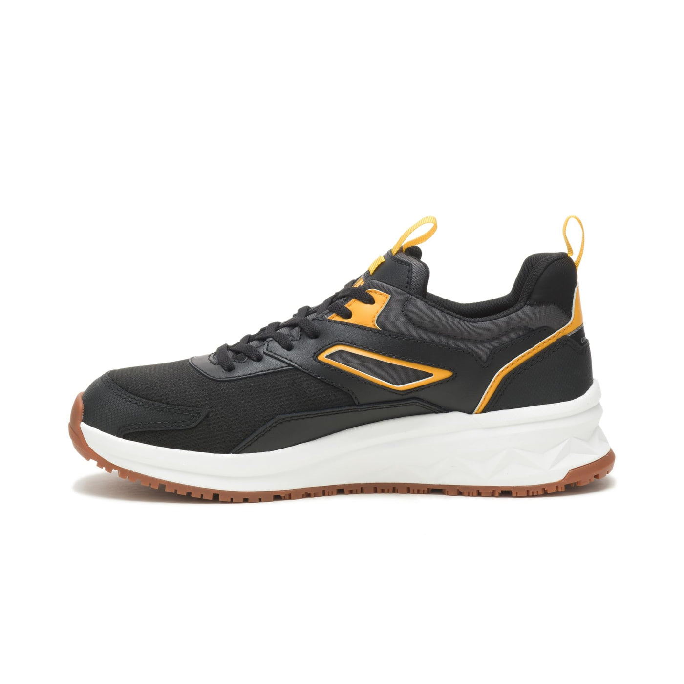 Caterpillar Streamline Runner Carbon Composite Toe Work Shoe Men Black/Cat Yellow