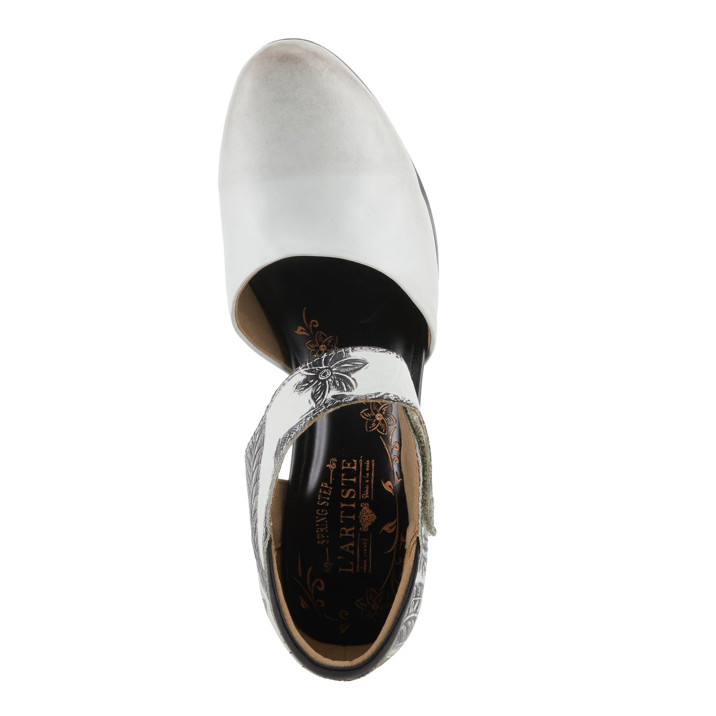 Spring Step L'Artiste Women's Toolie Mary Jane Heeled Shoe Off White Multi EU 39/8.5