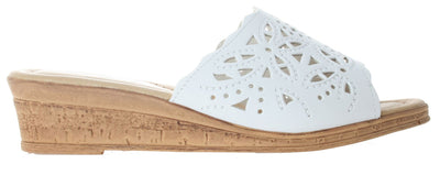 Women's Spring Step Slide Sandals WHITE 38 M EU, 7.5-8 M