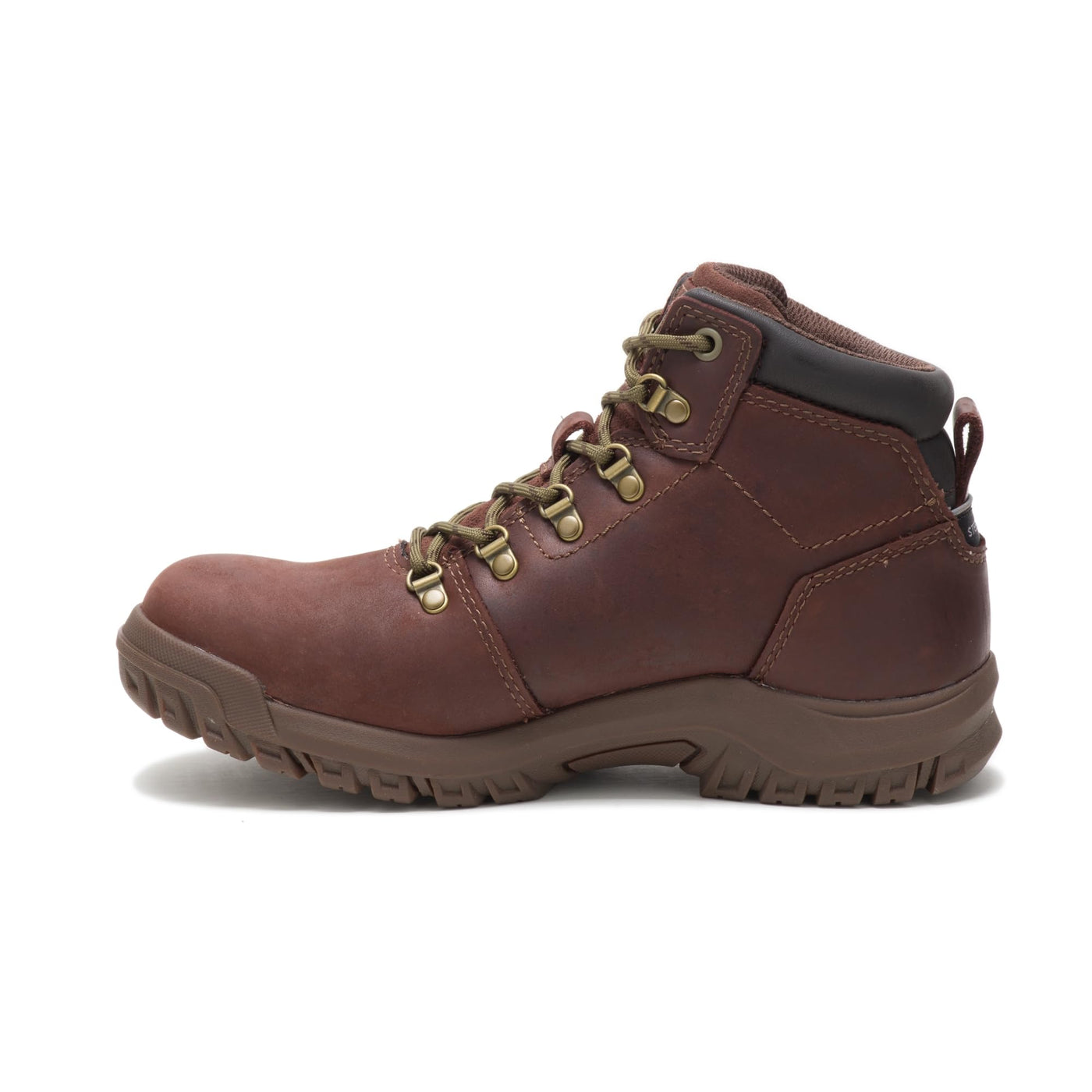 Cat Footwear Women's Mae Waterproof Steel Toe Work Boot, Cocoa, 8