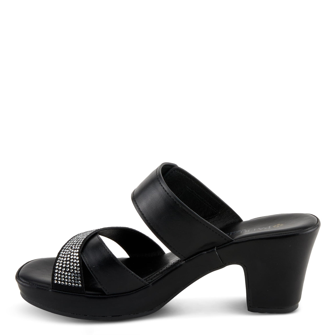 PATRIZIA Women's SCALAN Crystal-Adoed Slide Sandals Black EU 40 / US 9