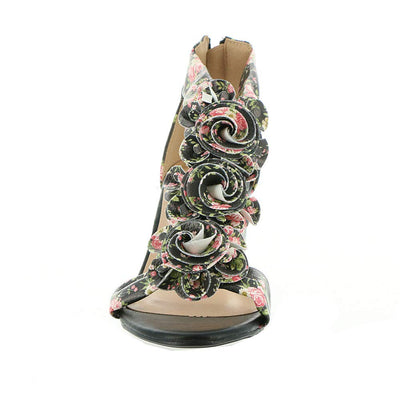 PATRIZIA Women's Quinteel-Flw Black Multi EU 39 / US 8.5
