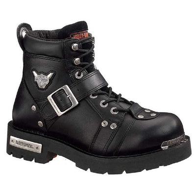 HARLEY-DAVIDSON FOOTWEAR Men's Brake Buckle Boot,Black,8.5 M