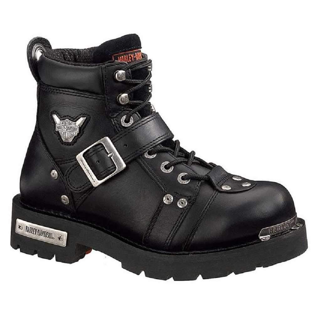 HARLEY-DAVIDSON FOOTWEAR Men's Brake Buckle Boot,Black,12 M