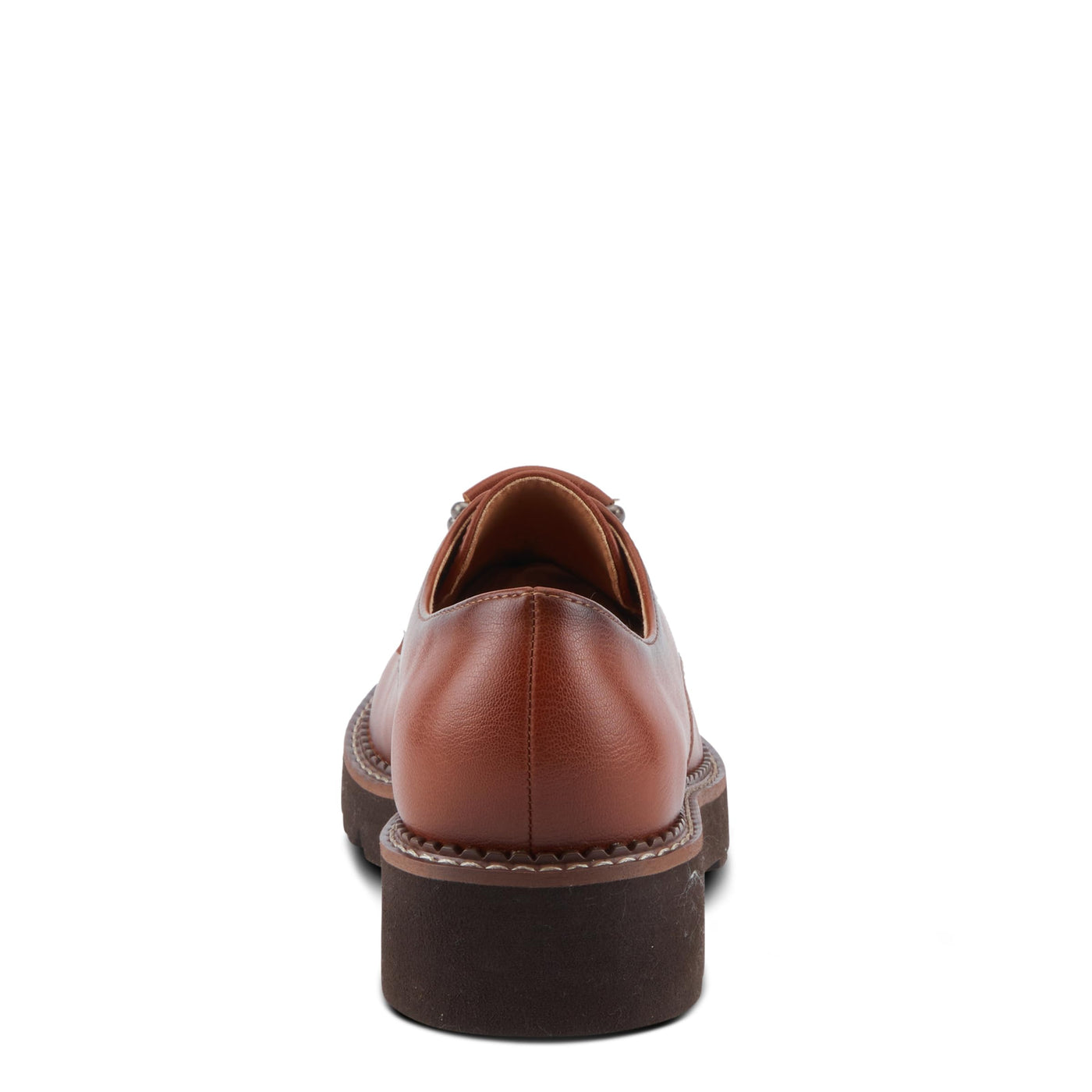 PATRIZIA Women's HAZELINA Oxfords with Burnished Finish, Elastic Laces, and Lightweight EVA Sole Camel EU 37 / US 6.5-7