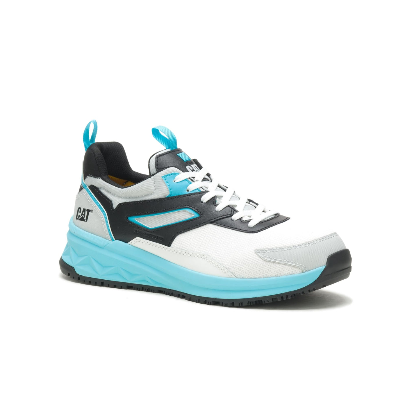 Caterpillar Streamline Runner Carbon Composite Toe Work Shoe Men Bright White/Blue