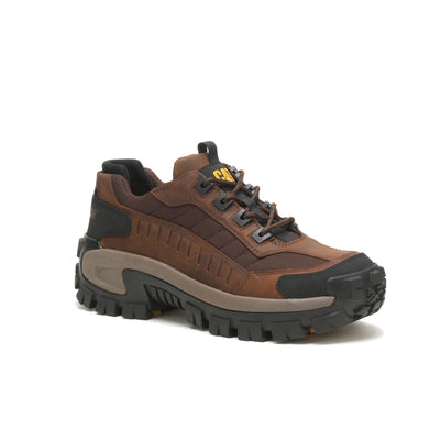 CAT Footwear Men's Invader Steel Toe Work Shoe, Dark Brown, 8